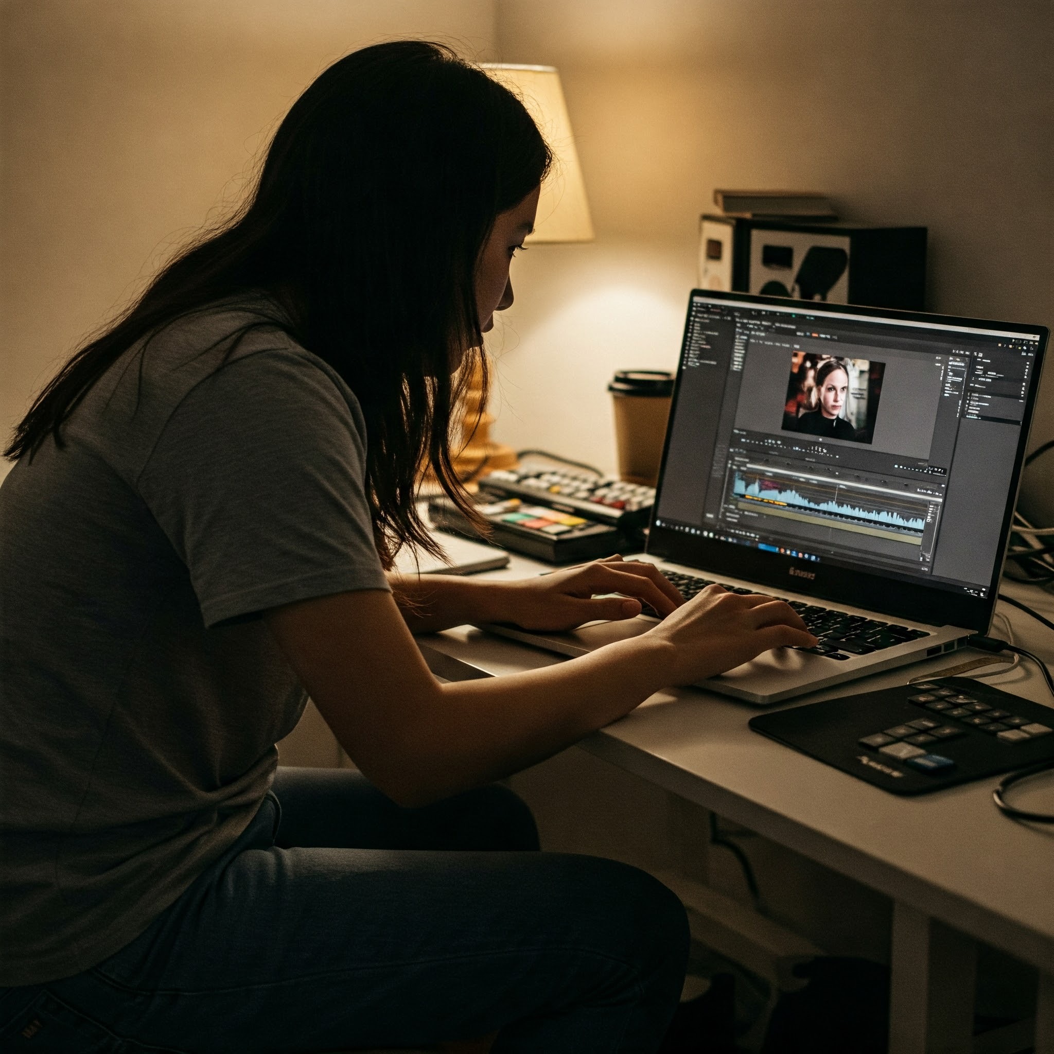 photo of Late Night Editing Session